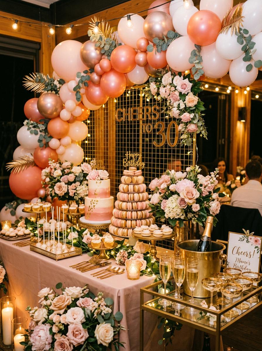 Feest styling met moderne decoratie