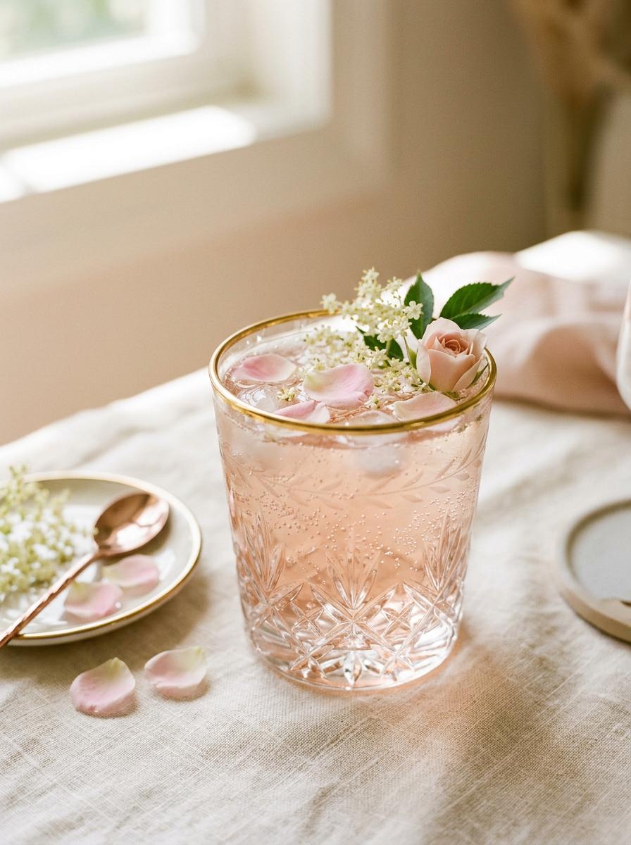Vlierbloesem mocktails op event